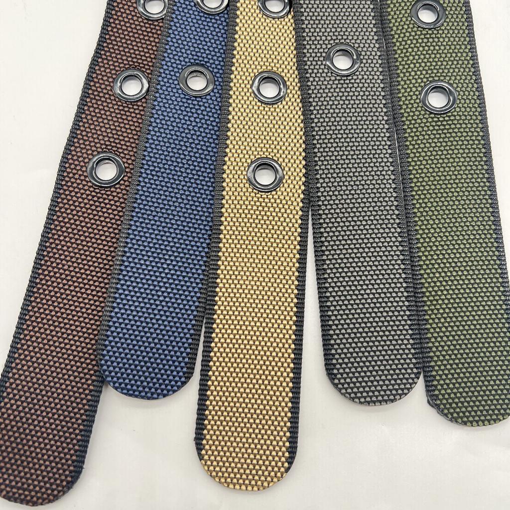 Needle Canvas Korean Denim Student Belt Quality Men'S High Quality Jeans Double Side Belt Buckle Casual