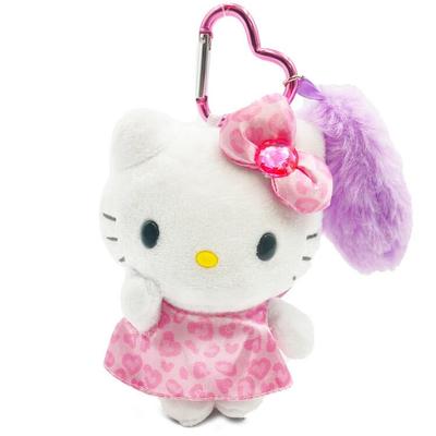 TCP Hello Kitty Tail Mascot Keychain Leopard Pink 985118 GOGO Gal Y2K Heisei Retro JK