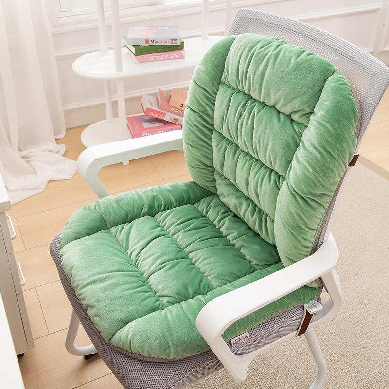 Heated Seat Cushion with Backrest and Lumbar Support for Office Chairs