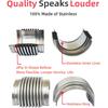 3.0" ID Exhaust Flex Bellows, 100% Stainless 4.0" LONG Flex Joints & Connectors
