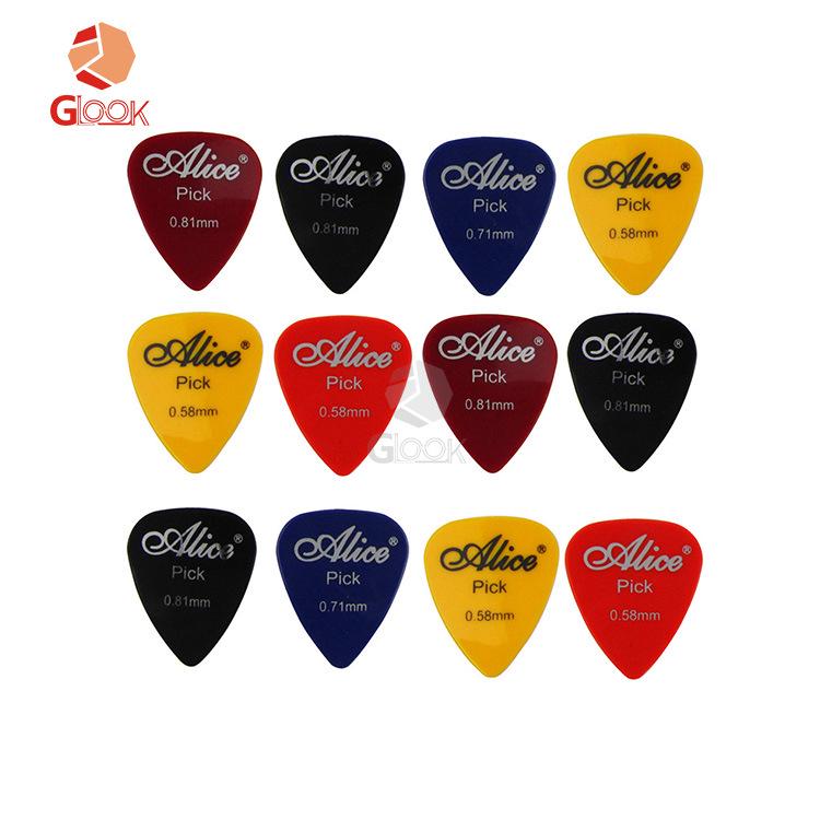 Alice Anti-Slip Smooth Surface ABS Guitar Picks for Electric and Folk Guitars.
