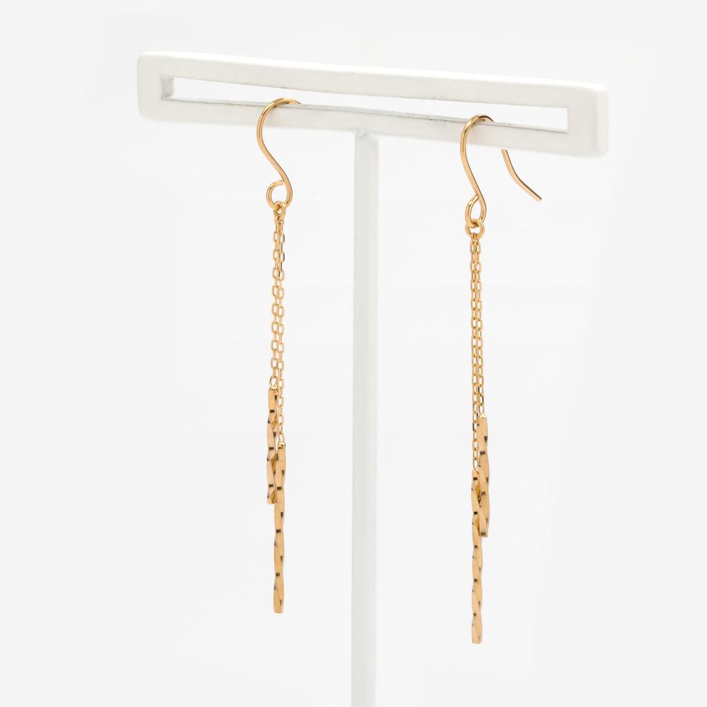 ESTELLE [Official] Women's Hook Earrings, 10K Yellow Gold, 0202-3507-0019-0000