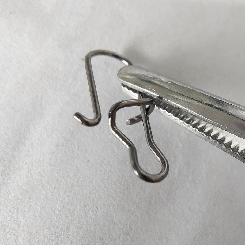 Black 304 Stainless Steel Snap Swivels: Enhanced Quick-Snap, High-Tensile Strength Fishing Connector