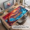 Abstract Personalized Theme Customized Mouse Pad Personalized Print Name Text Desk Mat For Home Office Table Decor