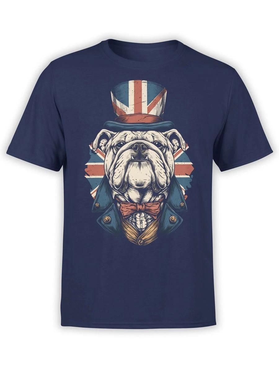 FANTUCCI Sir Bulldog T-Shirt | British Gentleman Dog Tee | Unisex S