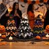 Black Cat Spider Halloween Quilted Fabric Tree Kit  Home Patchwork Decor