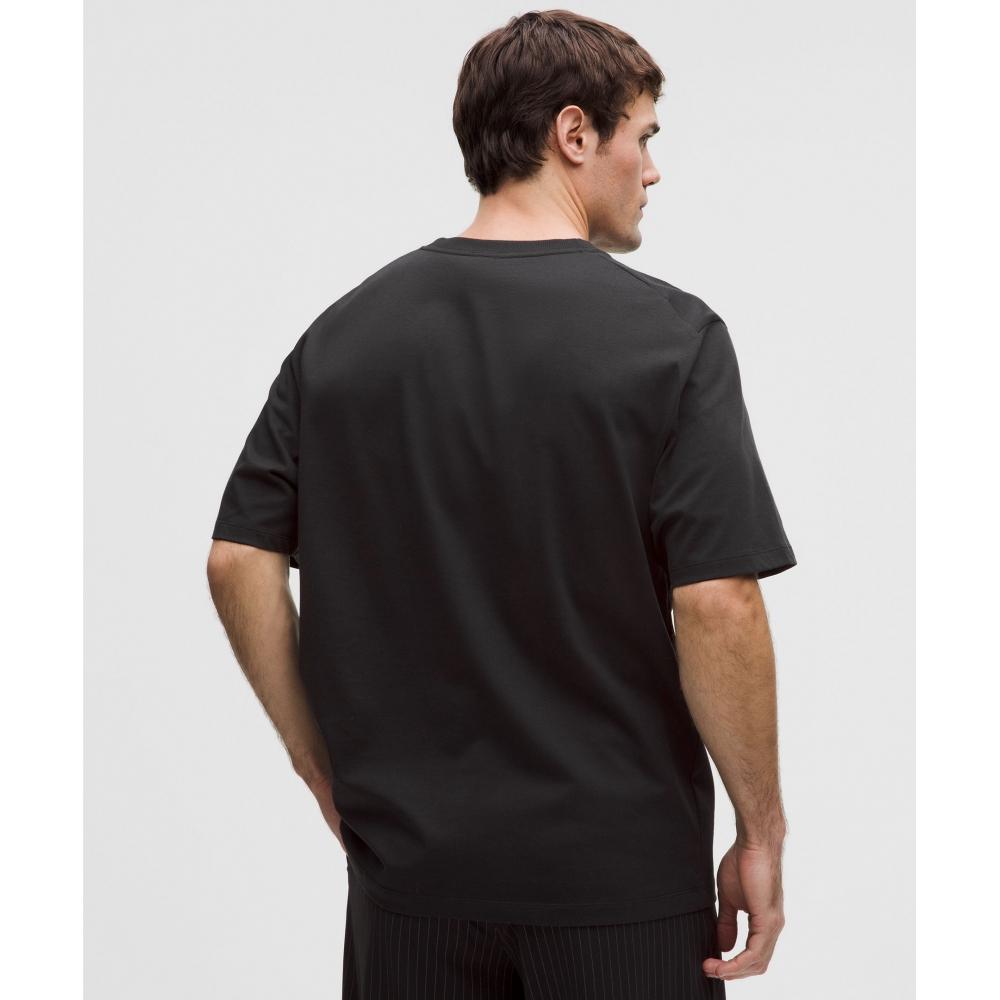 Lululemon HeavyweighT CoTTon Jersey T shirT  Wordmark Black