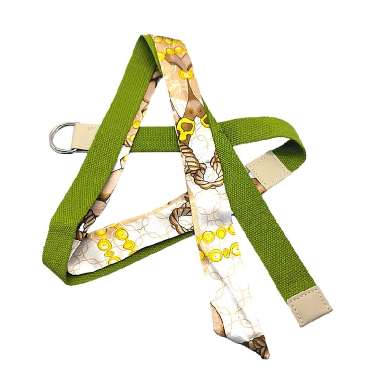 

Fashion Girls Women Waist Belt with Patchwork Silk Scarf Coat Jeans Waistband зелений