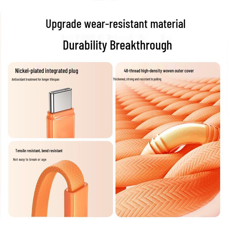 Double Type-C 120W Fast Charging Cable for Apple, Huawei, Xiaomi Laptops and More