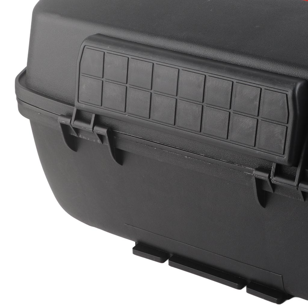 Motorcycle Rear Top Box 45L Capacity   Waterproof Shockproof Tail Storage Trunk for Scooter