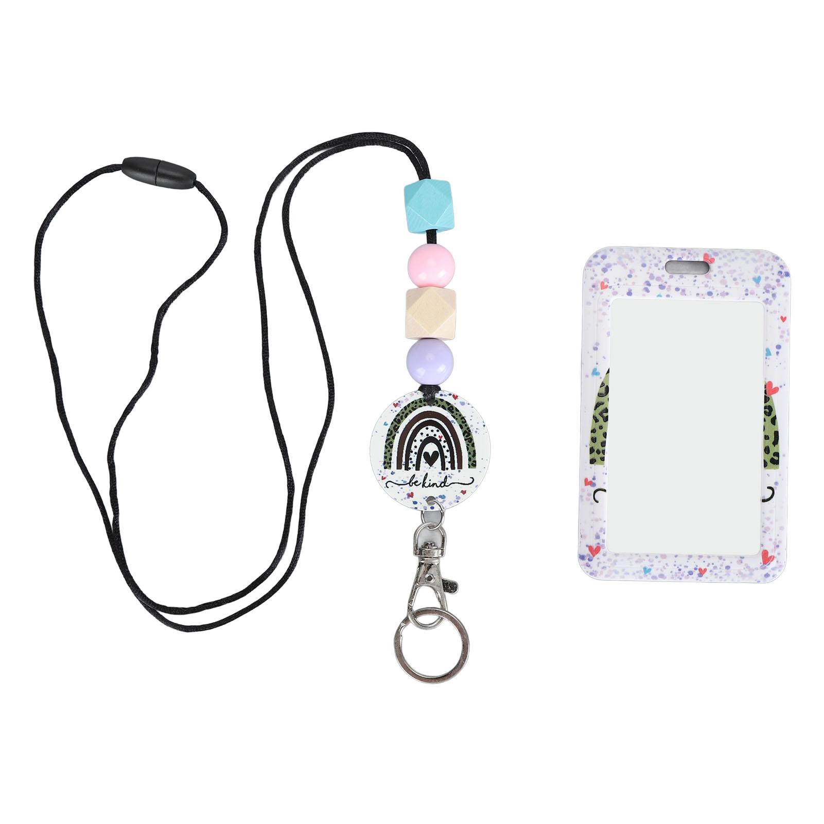 

Шнур из бисера с держателем для удостоверения личности Портативный учительский шнур для удостоверения личности Выдвижной шнур из бисера Type 1