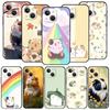 Zwierzę Morskie Prosiaczek Kawia Uroczy Luksusowy Etui na Telefon Dla iPhone 16 13 15 14 12 11 Pro MAX XR X SE XS 7 8 Plus Miękki TPU Odporny na Wstrząsy Pokrowiec