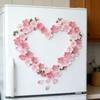 8/16/24/32Pcs 3D Cherry Blossom Car Sticker Covers Scratches Car Rear Decoration Ornament, Electric Car Diy Decoration Sticker