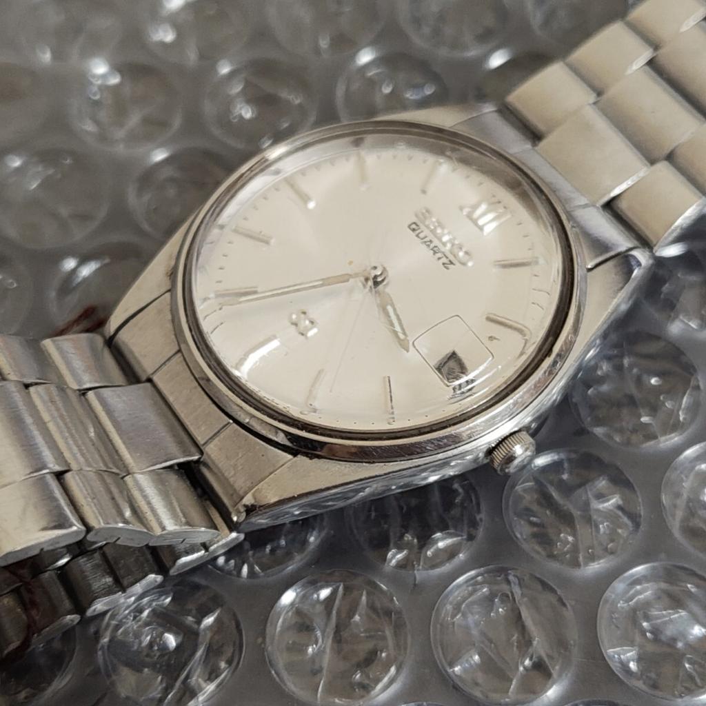 SEIKO SQ Quartz Silver Watch [Working Condition] Men's (Management Code K26Q)