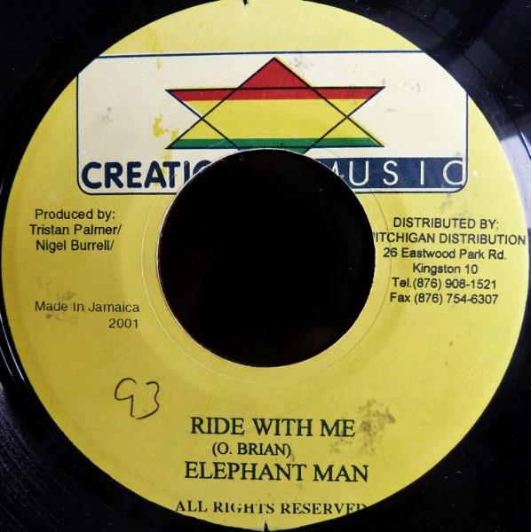 

7inch Record ELEPHANT MAN - Ride With Me NONE Creation Star M 2001 Jamaica Reggae, Ska & Dub Used