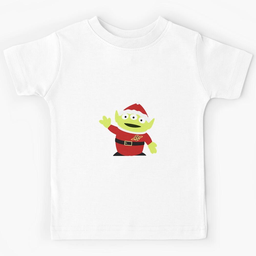Merry Christmas Alien Large Kids T-Shirt 130