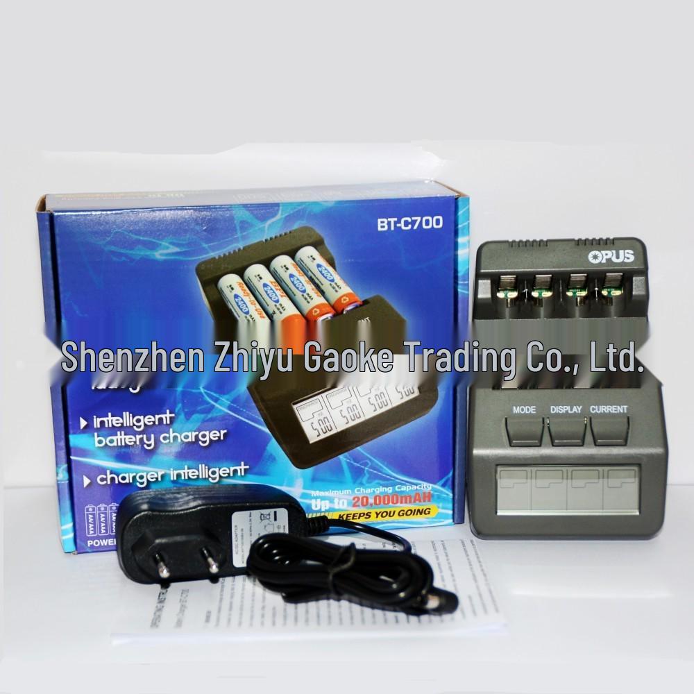 OPUS BT-C700 Smart Ni-MH AA/AAA Charger & Internal Resistance Tester with Backlight US Plug