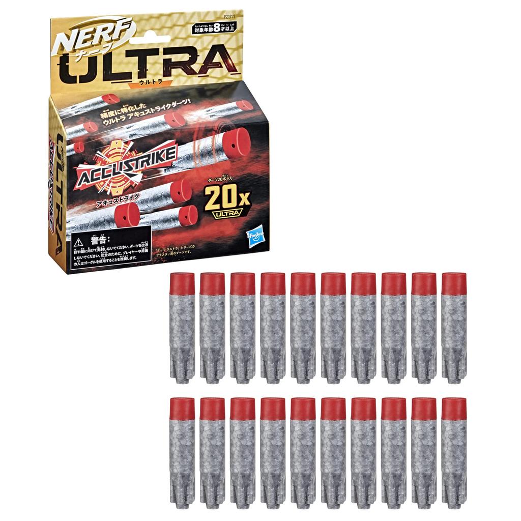 Hasbro (HASBRO) Nerf Ultra AccuStrike Darts Nachfüllpackung, 20 Stück, Präzisions-Effektive Darts für Nerf Ultra Serie Blaster, F2311, Authentisch