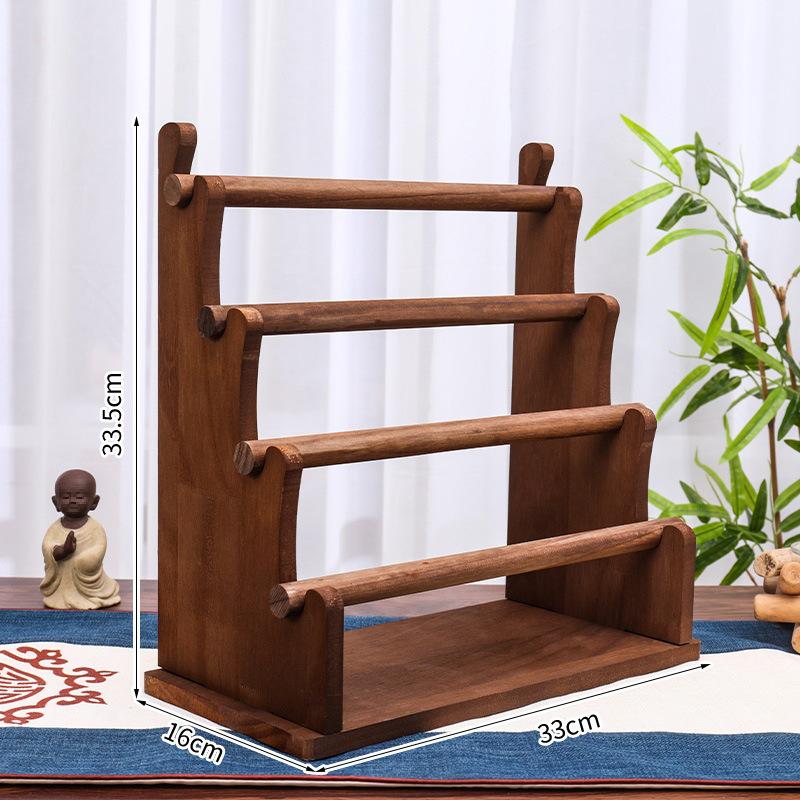 Solid Wood Creative Display Stand for Jewelry, Figurines, Snacks, and Succulents