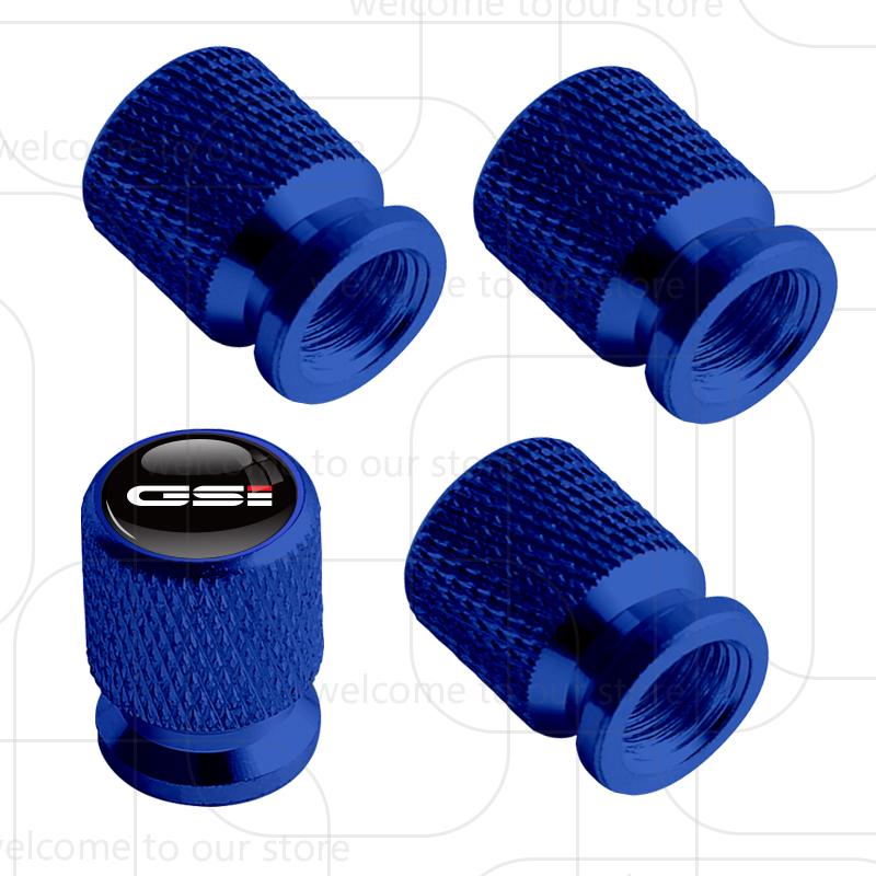 4Pcs Car Tire Valve GSI Emblem For Opel Mokka Insignia Corsa Antara OPC VXR8 Astra Aluminum Air Port Stem Cover Caps Dust Covers
