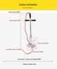 Heat-Resistant Asphalt Heater Rod with Thick Rubber Coating, Heightening Feature & Stainless Steel Red Handle