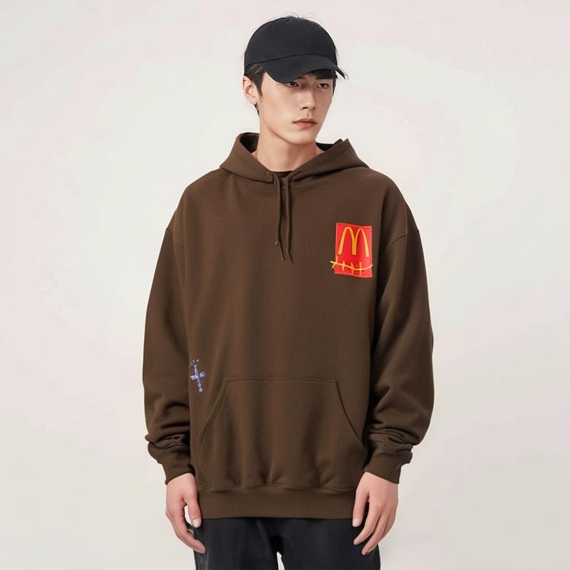 Travis Scott X McDonald's Cactus Pack Sticker Hoodie TS-XMCPSHBRN