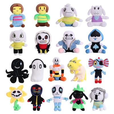 Legend of Crossing Plush Toy: Sans Skeleton with Six Souls and Flower Doll