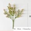 Artificial Gypsophila Baby Breath Flowers, Soft Plastic Realistic Fake Floral Design, For Home Wedding Bouquet & Photo Props