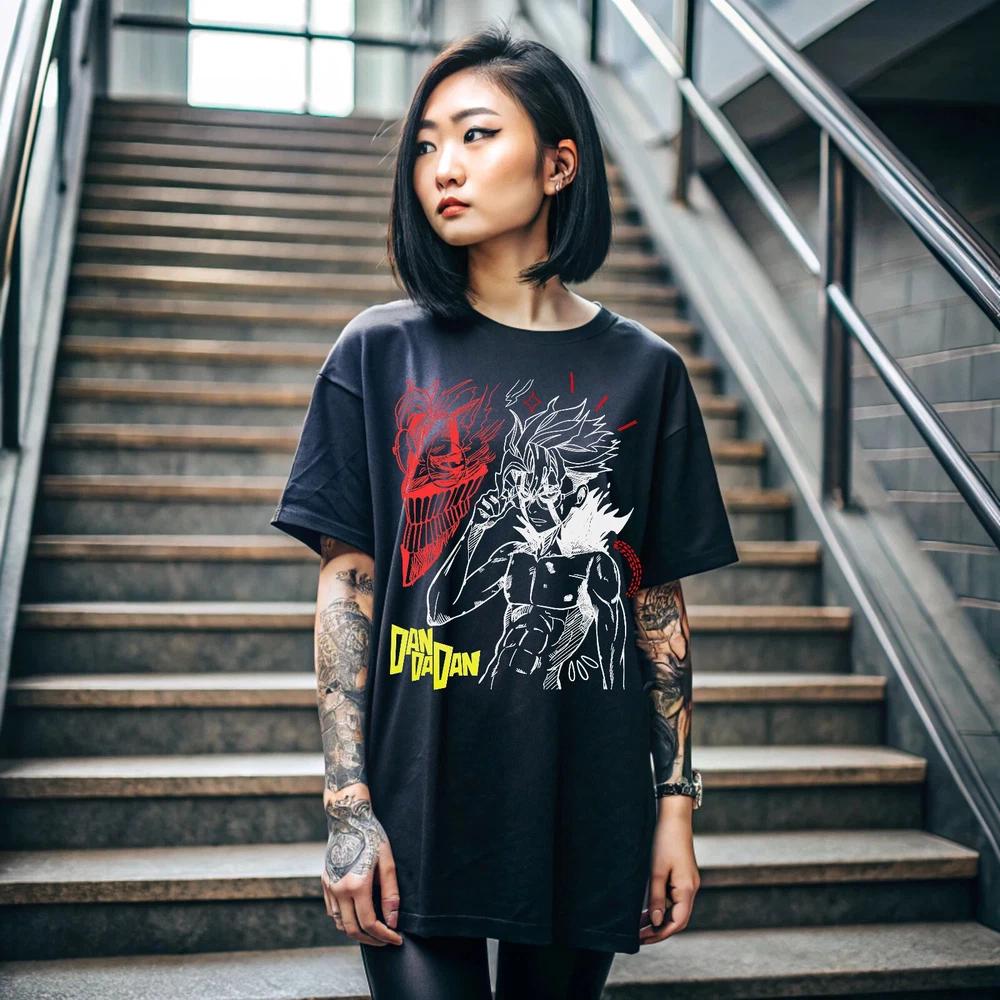 Anime Dandadan Japanaise Anime Unisexga Black TShirt S