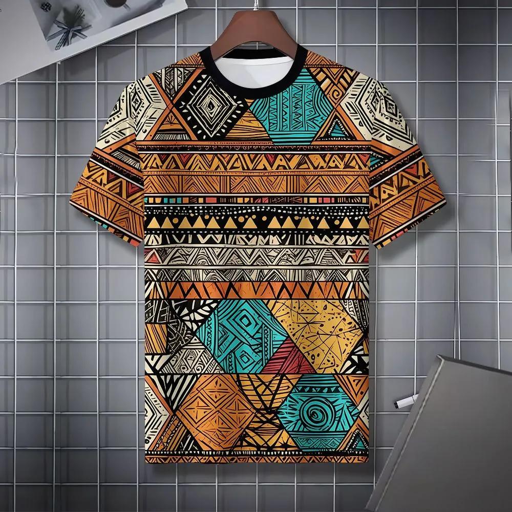 Printed Fashion Crew Neck Short Sleeve Top Casual Comfort T-Shirt Men's