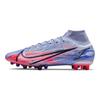 Kylian Mbappé X Nike Mercurial Superfly 8 Elite AG Flames Unisex Sneakers Purple Light-Thistle Indigo-Burst DJ3973-506