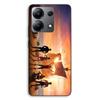Handyhülle - MANIACASE - Xiaomi Redmi Note 13 4G - Schwarz - Design One Piece der Film - Täglicher Schutz
