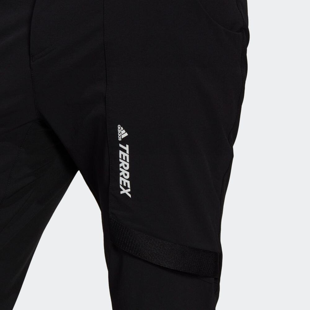 Adidas Printed Straight-Leg Casual Sports Pants Men Bottoms Black GI7308