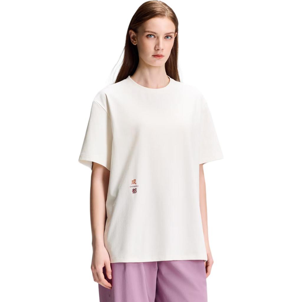 Descente Essential City Limited Round Neck Knitted Short Sleeve T-Shirt Unisex Tops D6233ETS74