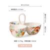 Floral Ceramic Dinner Underglaze Rectangular 12-inch Large Soup Household Set