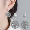 Luxury 3ct Moissanite 925 Silver Big Round Dreamcatcher Dangle Earring Jewelry Lab Dimaond Party Wedding Gift for Women