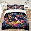 3pcs Beauty and the Beast Print Cover Set Ultra Soft, Breathable, and Comfortable Bedding with Stylish Design for Bedroom and Guest Room Decor 1