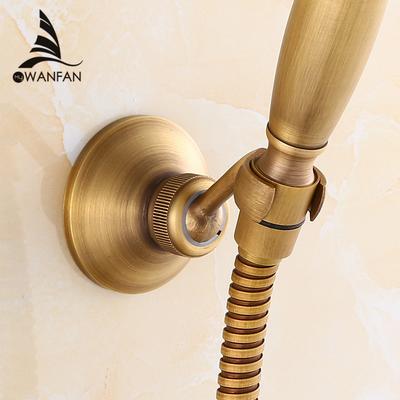 Shower Mounting Bracke Antique Brass Swivel Handheld Shower Holder Shower Head Seat Rack Bathroom Part Bath Accessories HJ-0517F