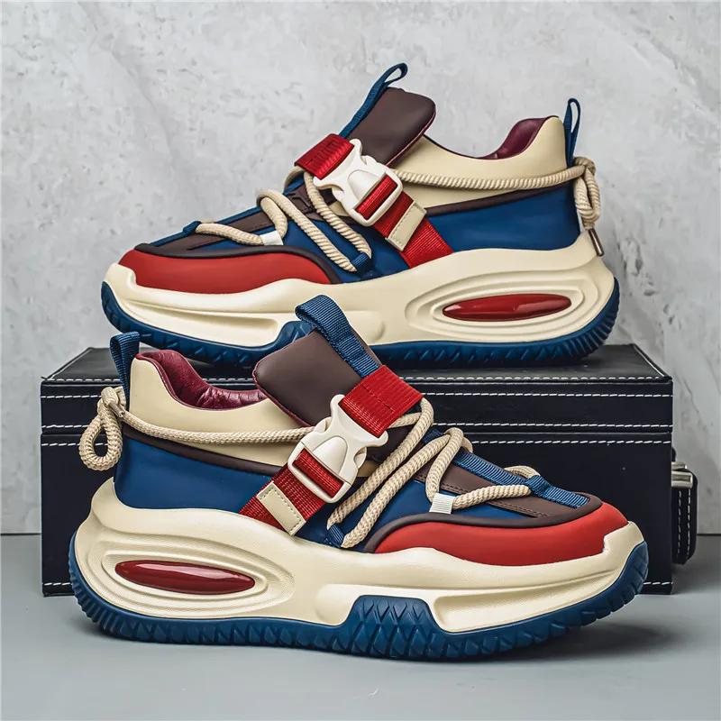 Herren-Sneakers Dicke Sohle Freizeitschuhe Sport und Freizeit Mode Arbeitskleidung Schuhe für Herren Abriebfeste Slipper Rutschfest Neu