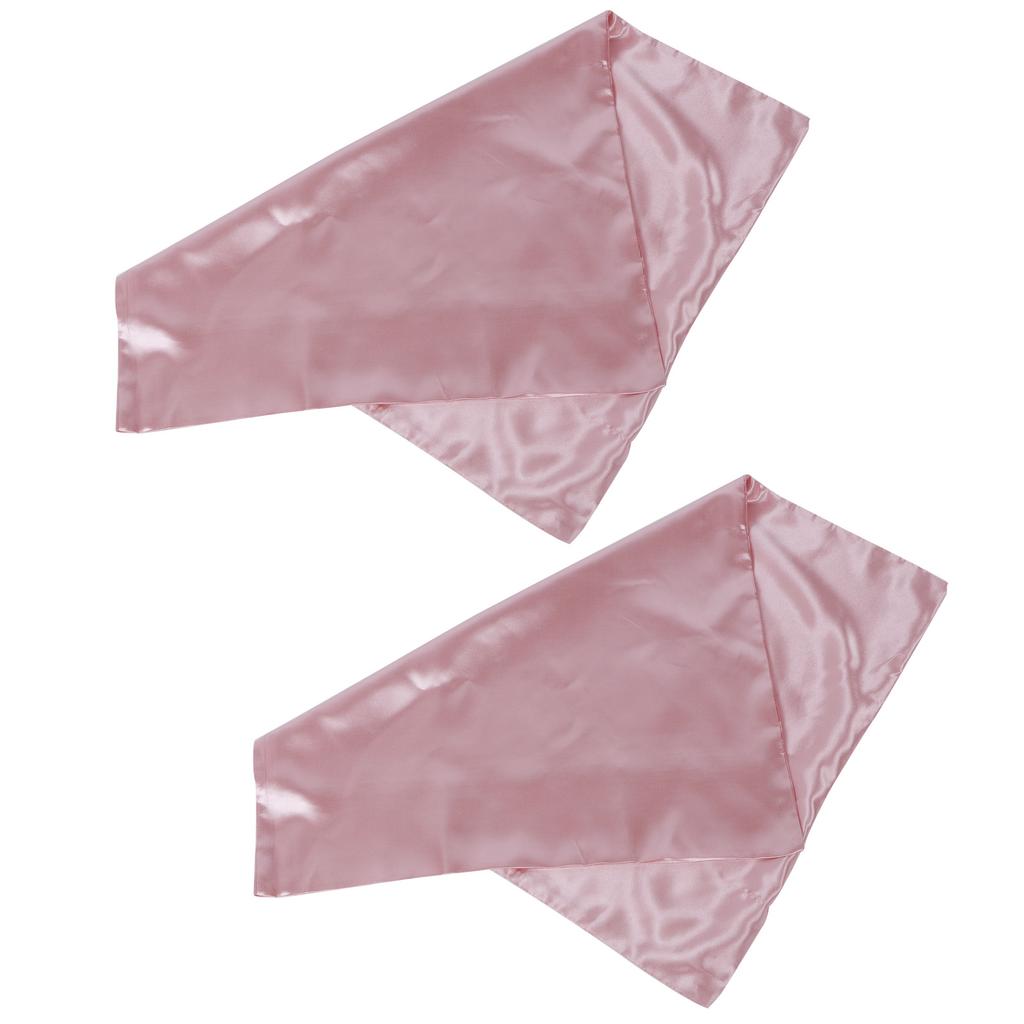 2pcs 75 X 150D Satin Pillowcase Soft Pillow Cover With Envelope Sealed Beddings
