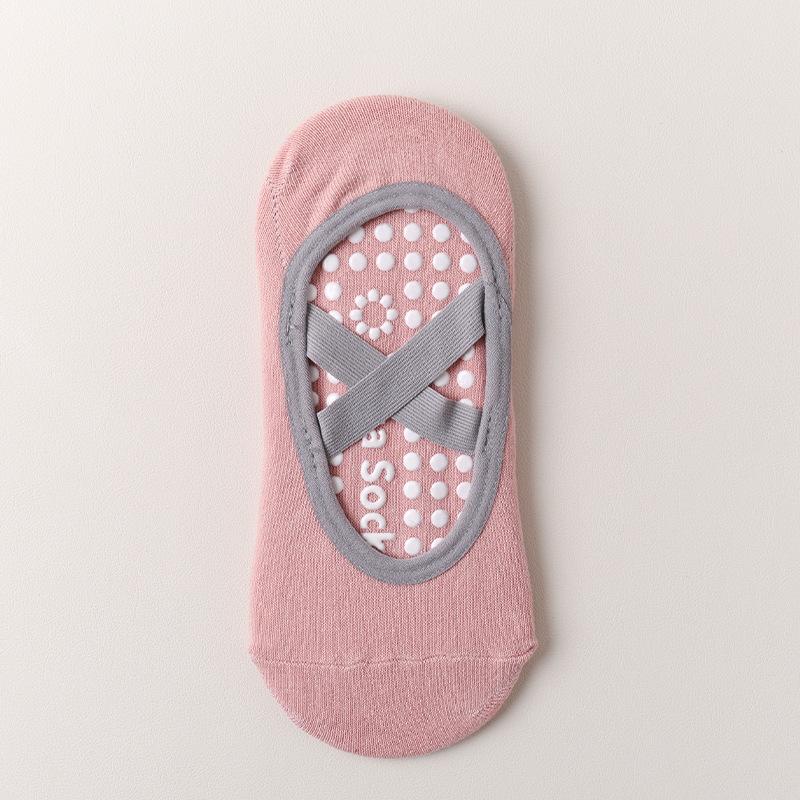 

Носки для йоги из чистого хлопка, Женские спортивные носки для пилатеса на весну и осень, Профессиональные противоскользящие силиконовые носки-лодочки, Танцевальные носки 1 pair