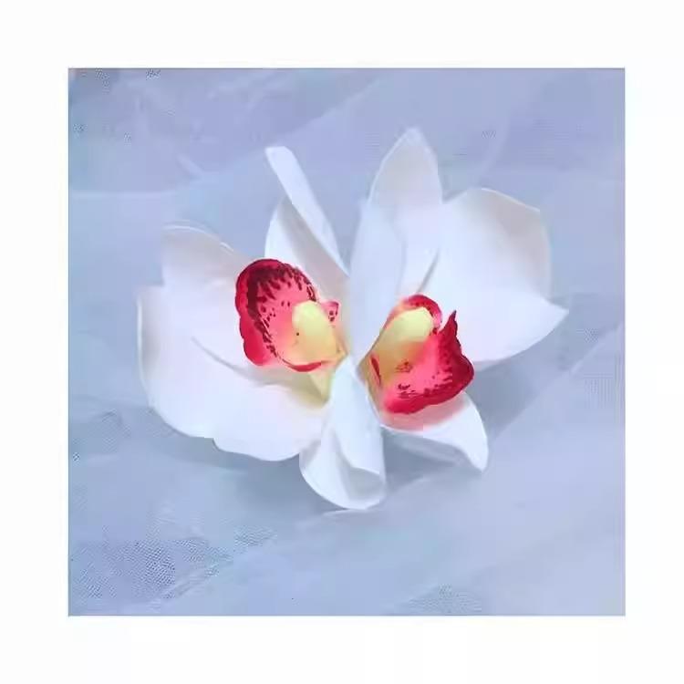 Thai Spicy Girl Hair Accessories Bohemian Style Orchid Flower Clip With Bangs Side Photo Headwear Female