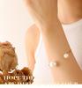 Korean Style Non-fading Faux Pearl Bracelet for Women, Exquisite 18K Gold-Plated Titanium Steel.