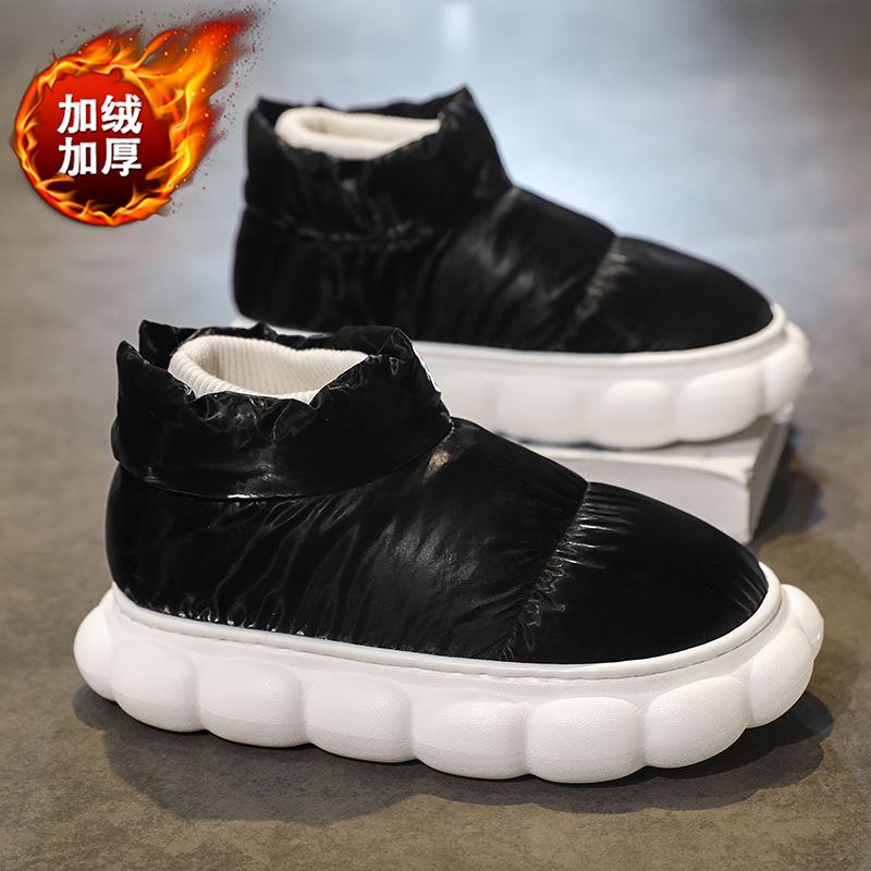 Snow boots winter waterproof and cold-proof sports and leisure outdoor piled thickened warm bread cotton boots