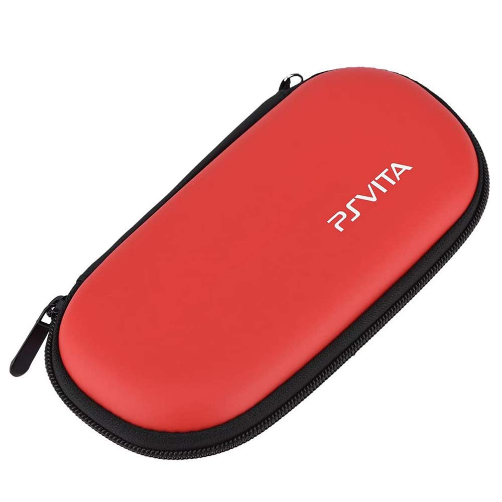 RDFJ PSVita Hard Protective Cover for PS Vita PSV Storage Case Pouch, 2000/1000/PSP, (Red)