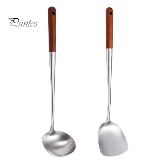 Cooking Spatula Non-stick Heat-resistant Stainless Steel Kitchen Cooking Shovel for Kitchen