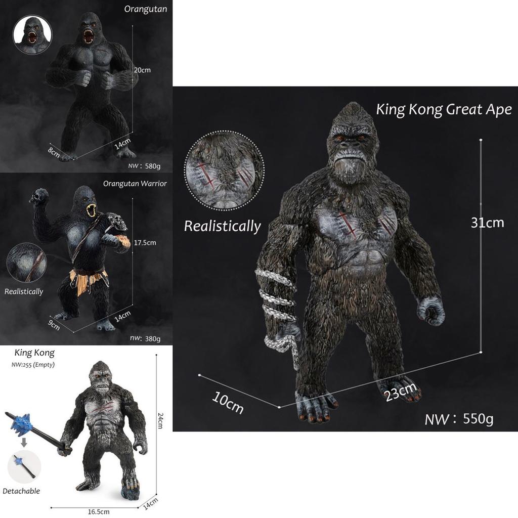 King Kong Gorilla Model Figure Skull Island Toy Exquisite Collectible For Imaginative Play And Display