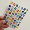Vibranted Letters And Number Keyboard Decals Keycap Stickers 26 Letters And Numbers For Computer Keyboard Raisers