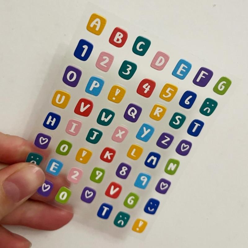 Vibranted Letters And Number Keyboard Decals Keycap Stickers 26 Letters And Numbers For Computer Keyboard Raisers