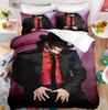 Michael Jackson Bedding Set Single Twin Full King Size Musical Genius Bed Linen Adults Teens Bedroom 200X200Cm Duvet Cover Set